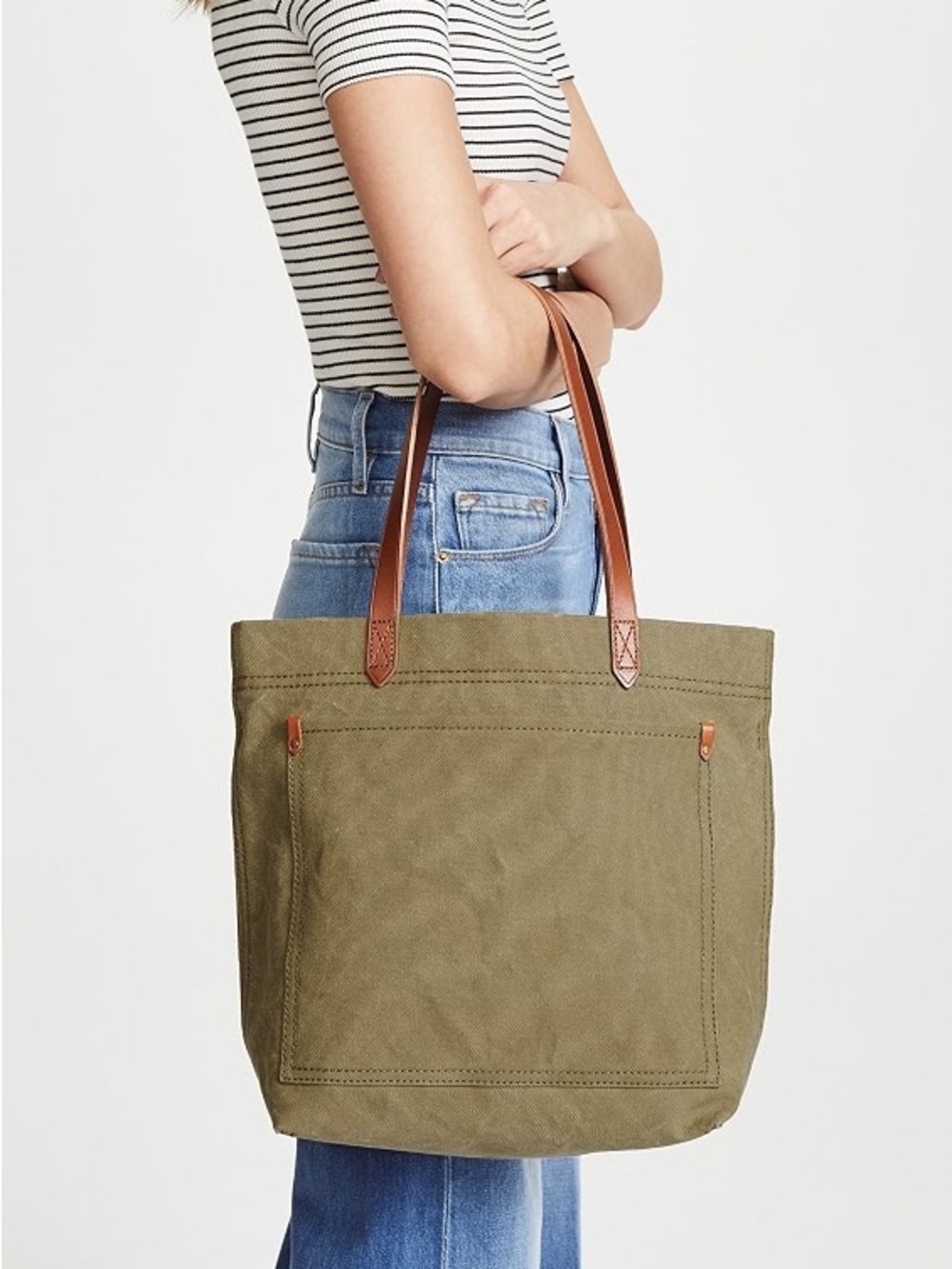 Madewell The Canvas Medium Transport Tote in British Surplus